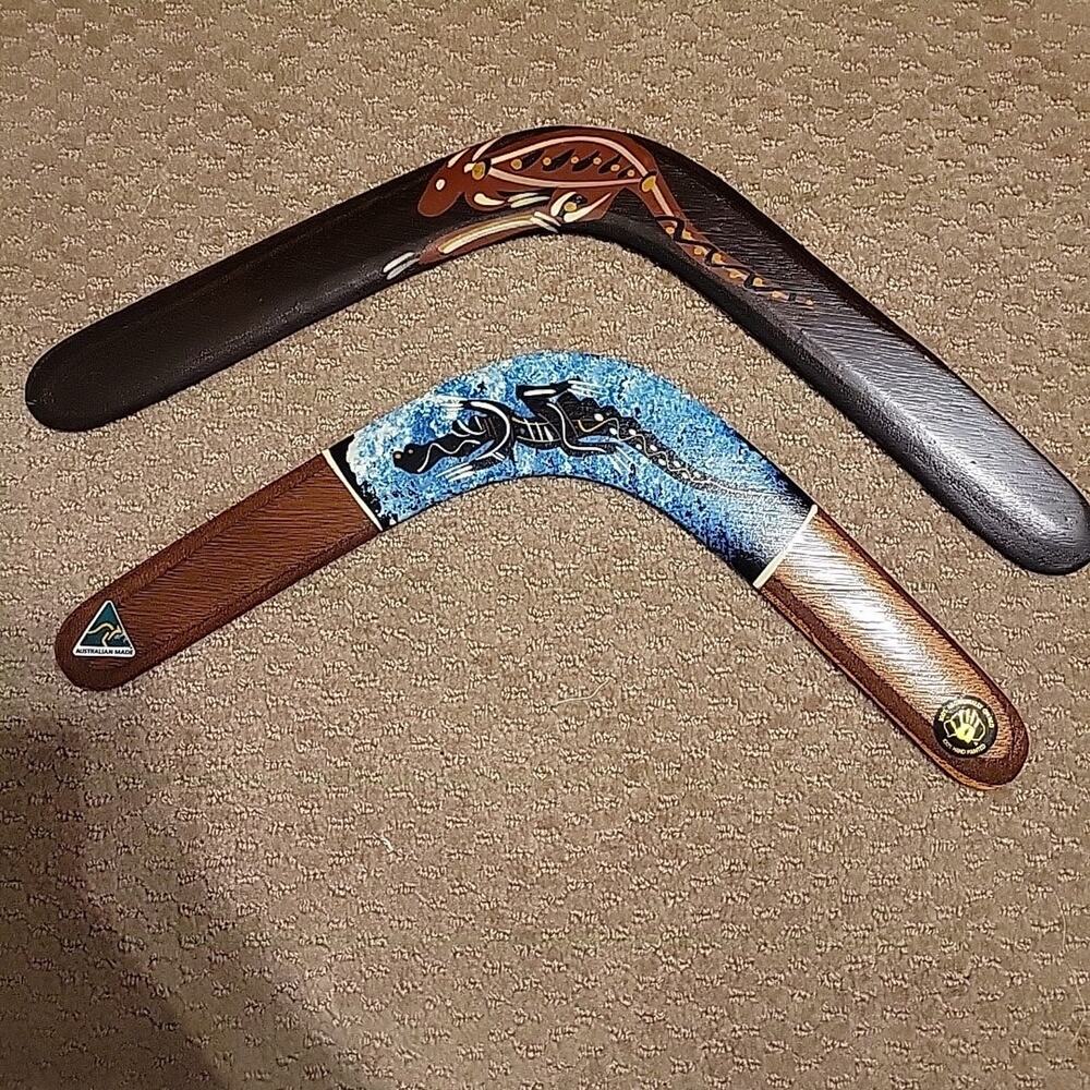 2 Murruppi / Murra Wolka Boomerangs Australia Indigenous